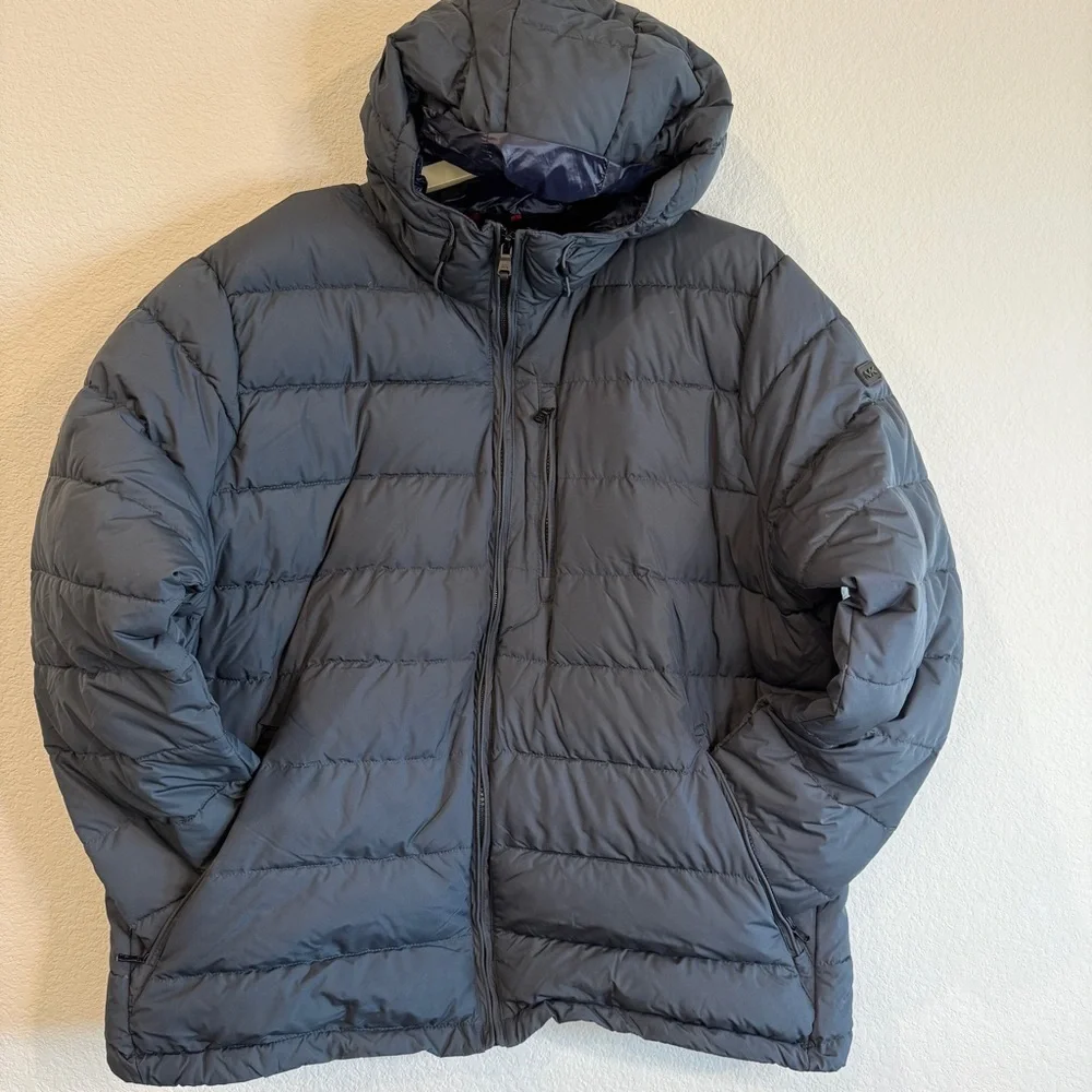 🆕 Men's Michael Kors Premium Down Puffer Jacket - Size XXXL Gun Metal Color - Picture 1 of 16
